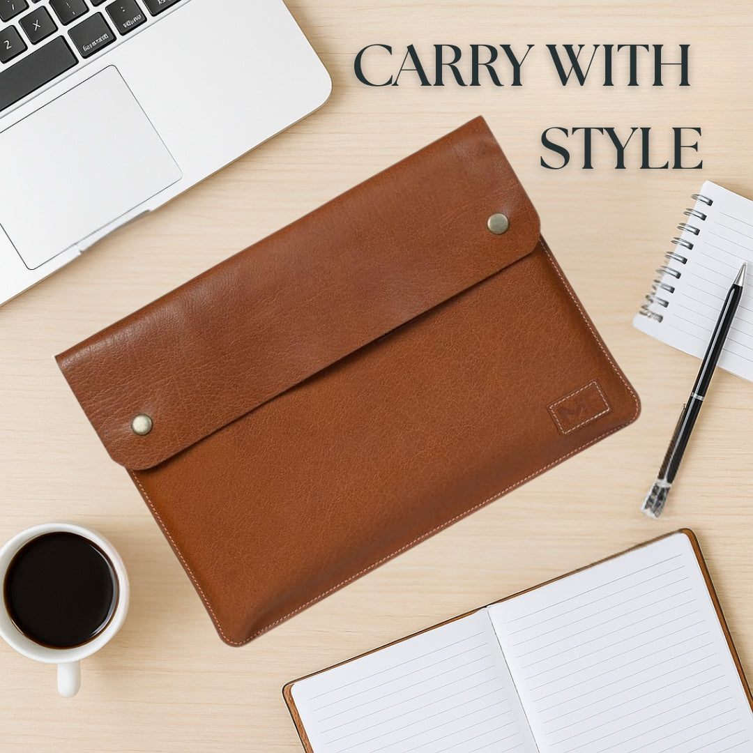 MacBook Leather Laptop Sleeve by Classy Leather Bags