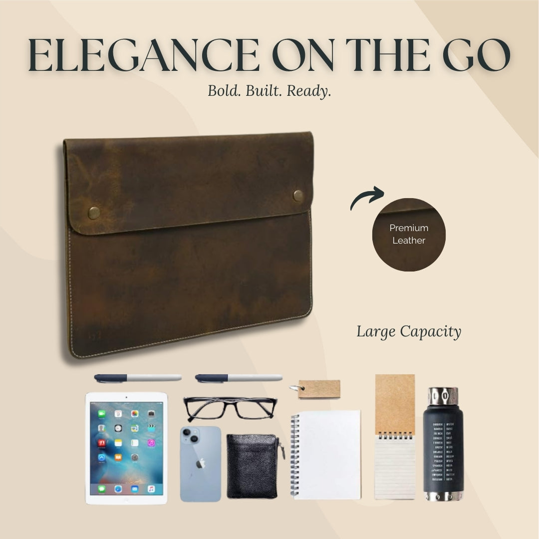 The MacBook Folio by Classy Leather Bags