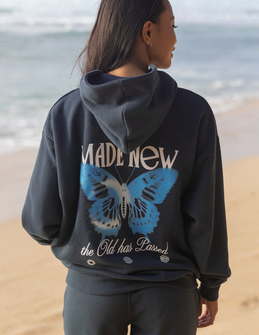 Made New Butterfly Unisex Hoodie by Elevated Faith