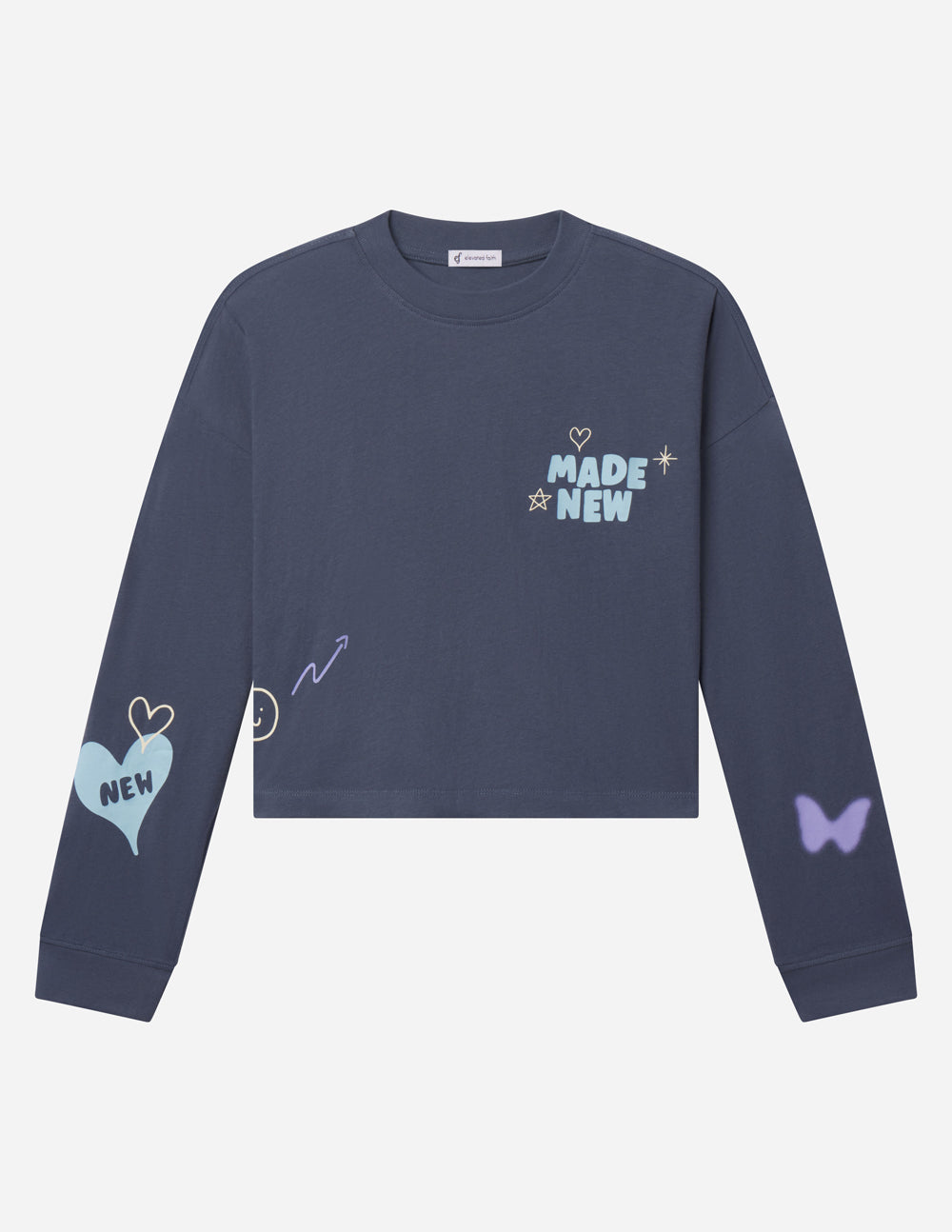 Made New Cropped LS Women's Tee by Elevated Faith