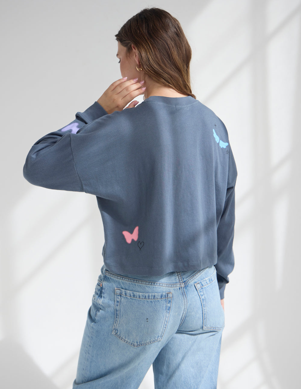 Made New Cropped LS Women's Tee by Elevated Faith