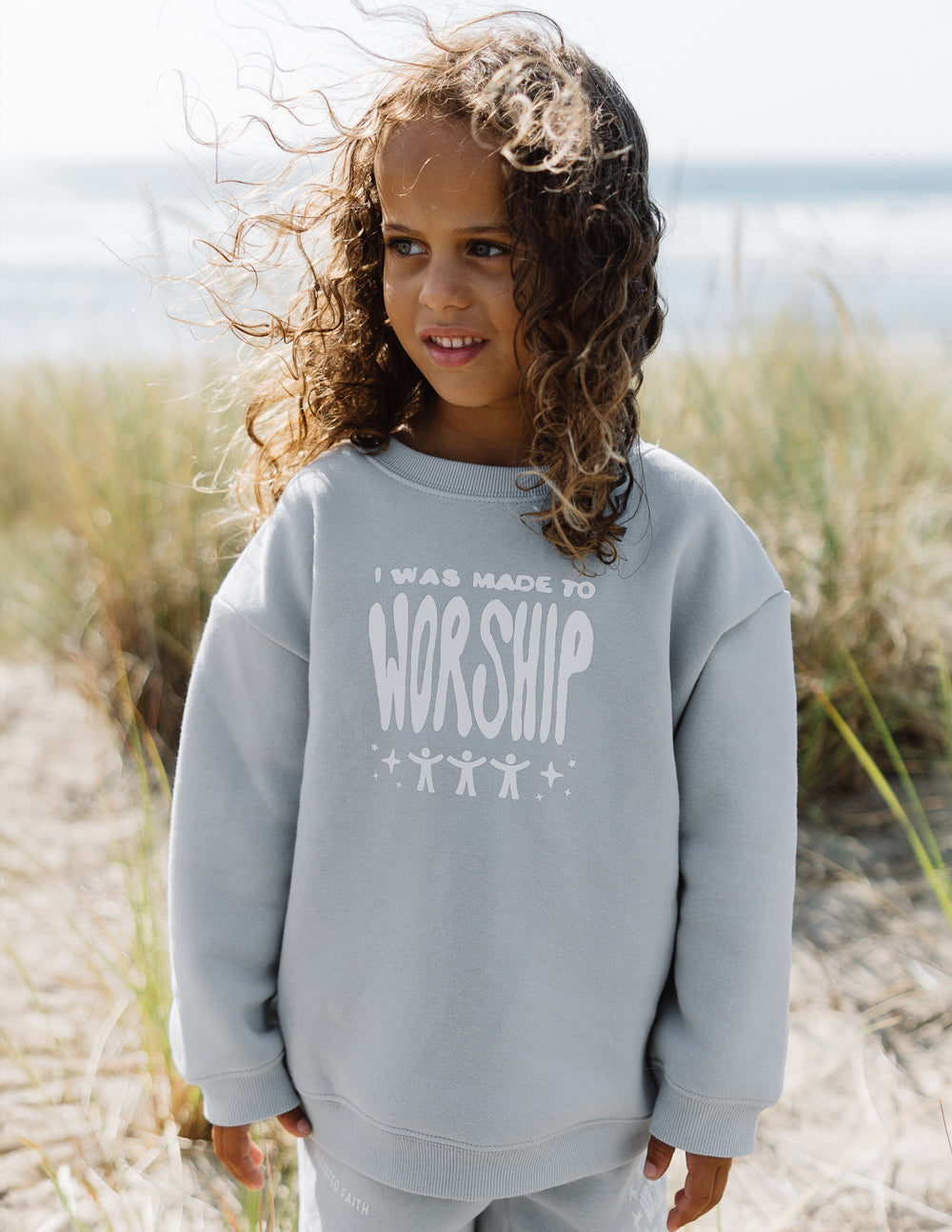 Made To Worship Kids Crewneck by Elevated Faith
