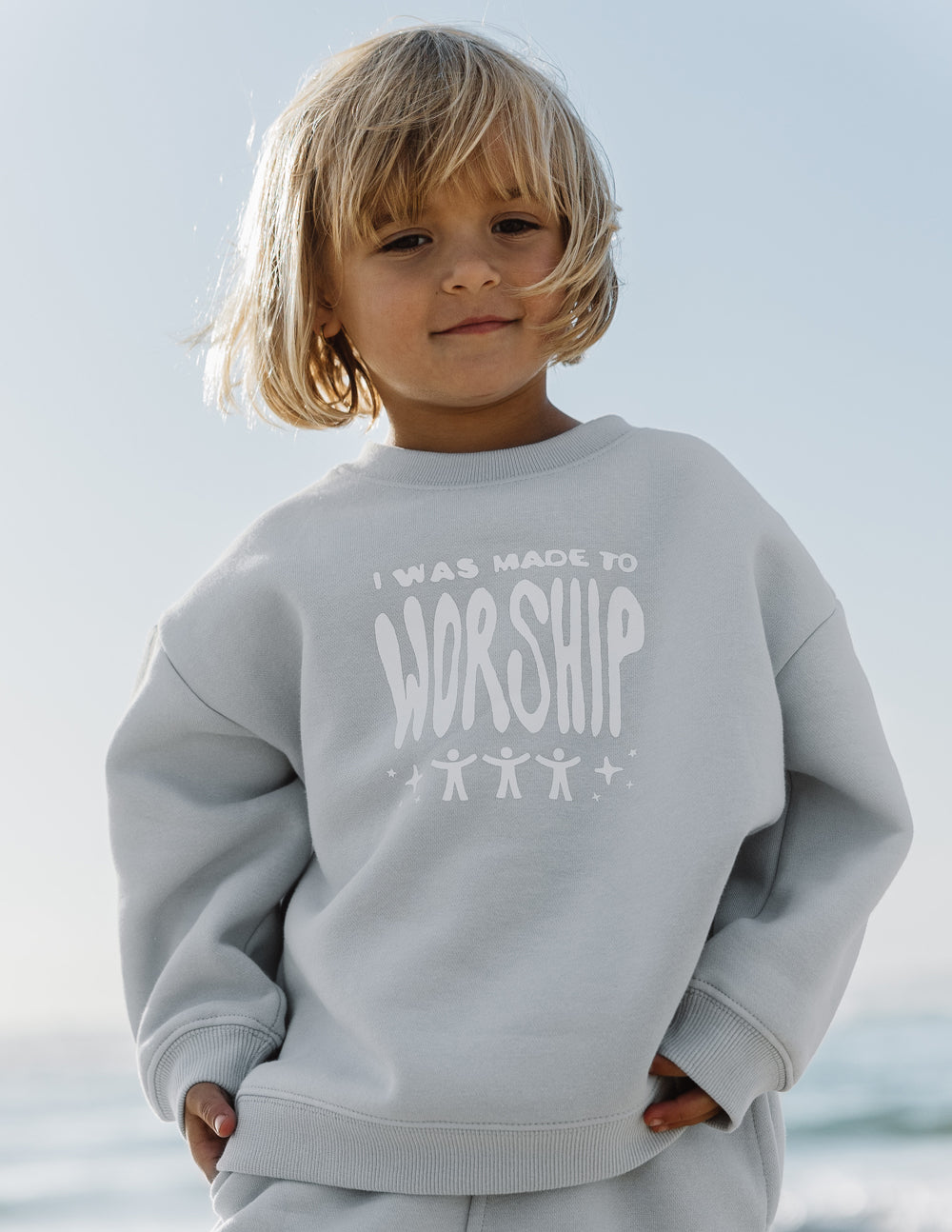 Made To Worship Kids Crewneck by Elevated Faith