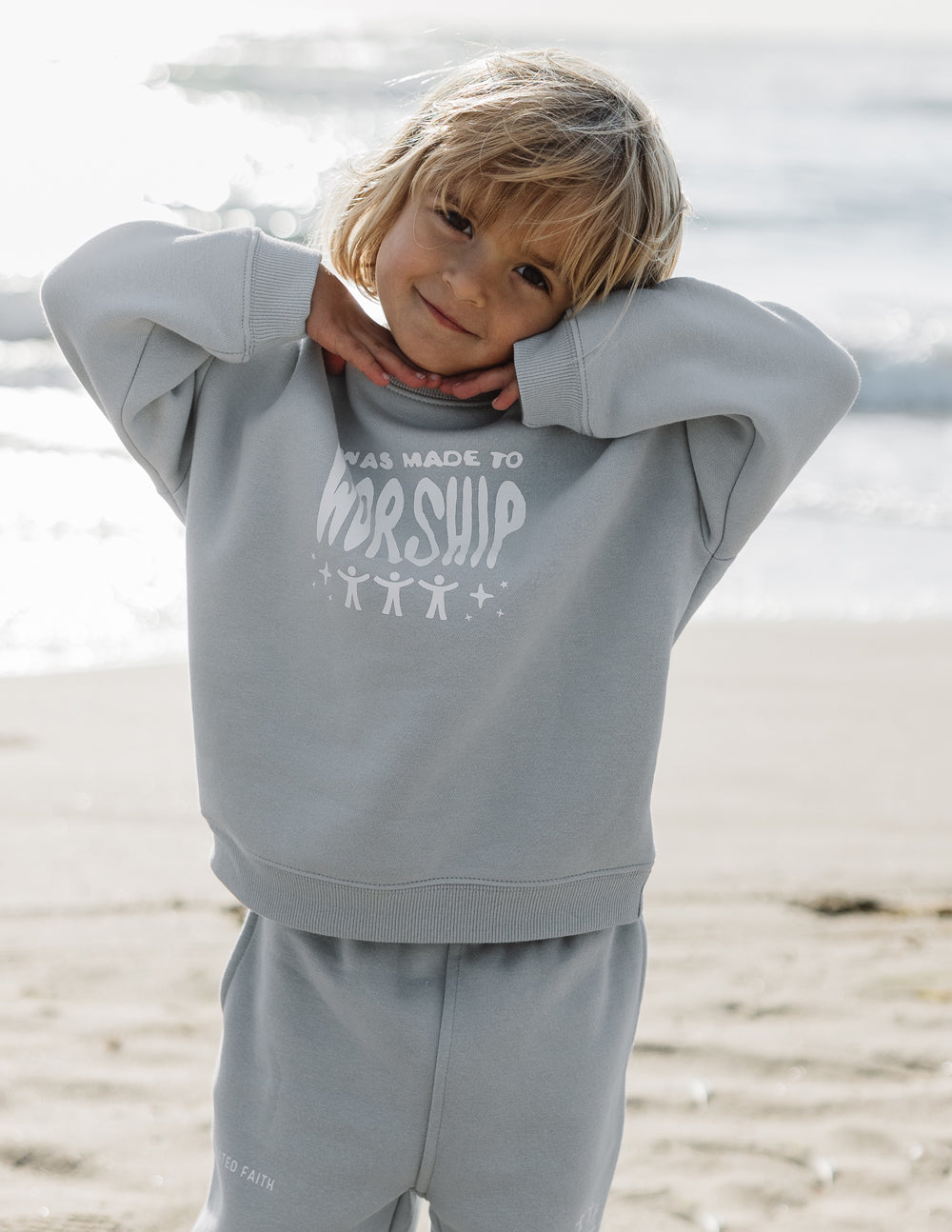 Made To Worship Kids Crewneck by Elevated Faith