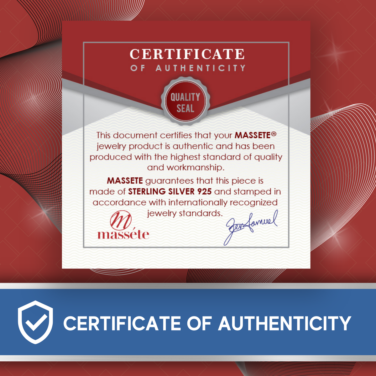 Sterling Silver 925 Small Pave CZ Puffy Heart Stud Post Earrings with Rope Border by Massete