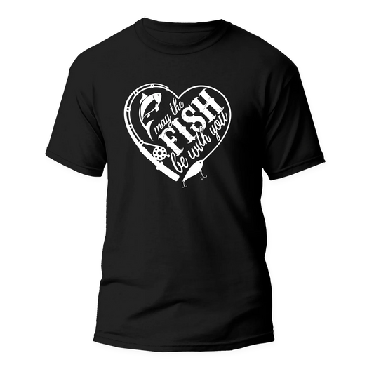 May The Fish Be With You Man T-Shirt by Outdoorzees