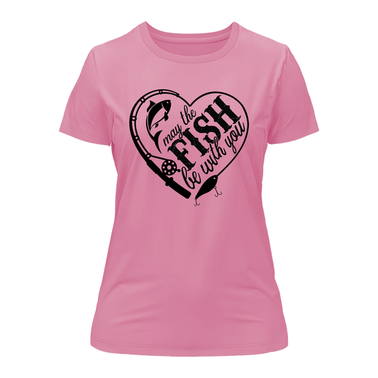 May The Fish Be With You T-Shirt for Women by Outdoorzees