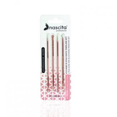 Nascita Acne and Blackhead Removal Tool Set - 4-Piece Kit for Clear Skin - Pimple Extractor, Comedone Removal, Pore Cleansing by Beauty Care Bag