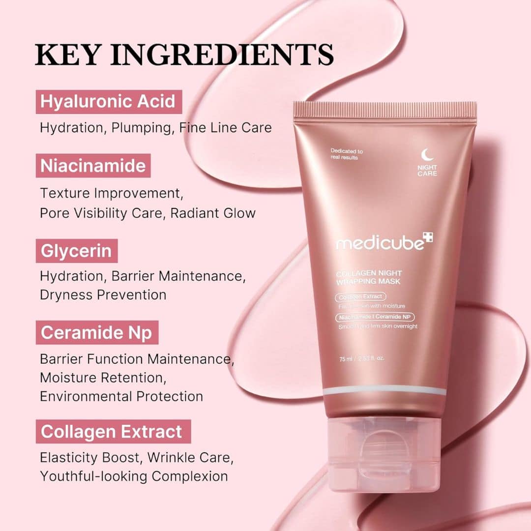 Medicube Collagen Night Wrapping Mask 75ml by Harlequin Chestnut
