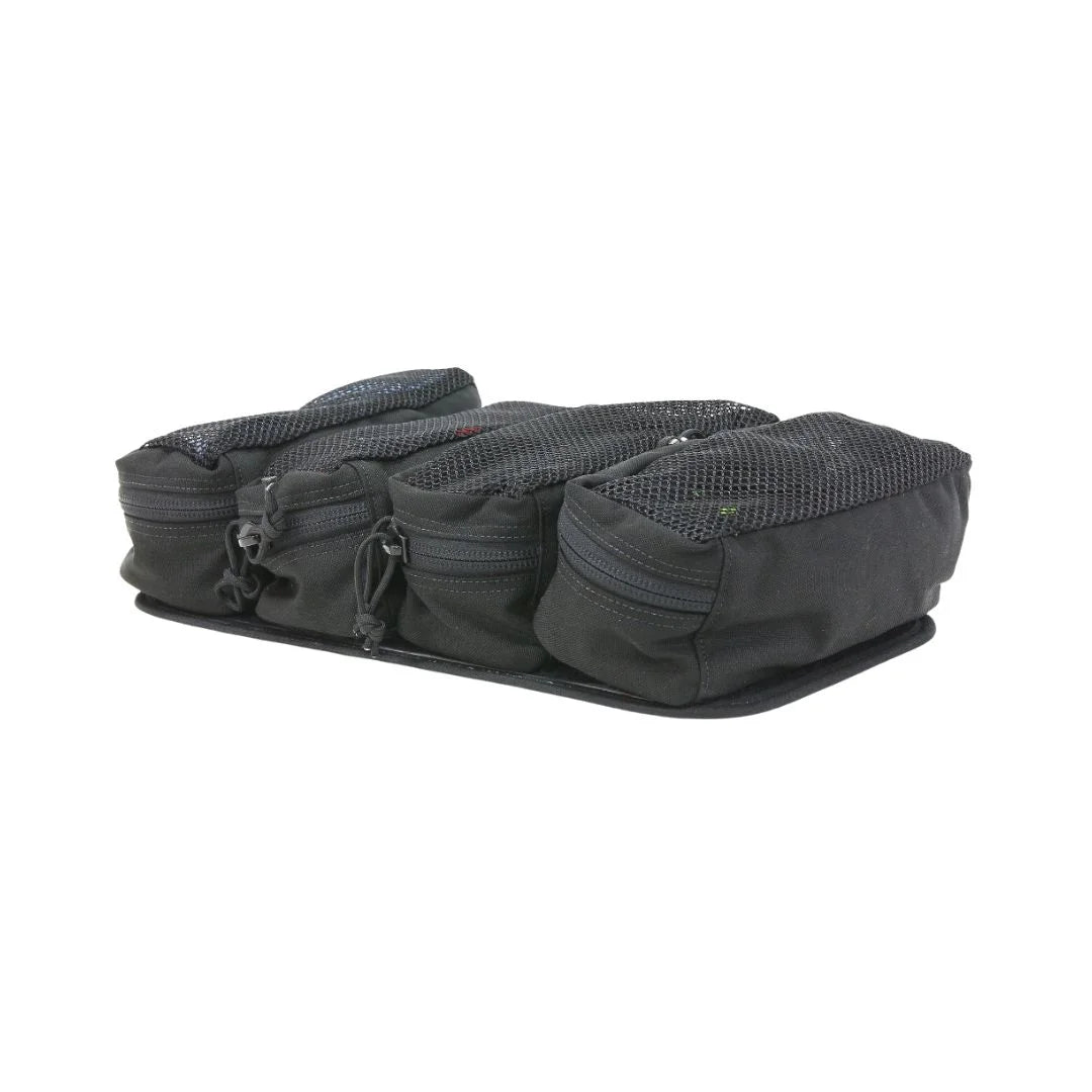 Recycled Firefighter 12 Hour pouch set with loop panel, view 2