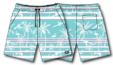 Men's Performance Training Shorts | 5.5"- Miami Vice Mayhem by Tango Charlie Apparel