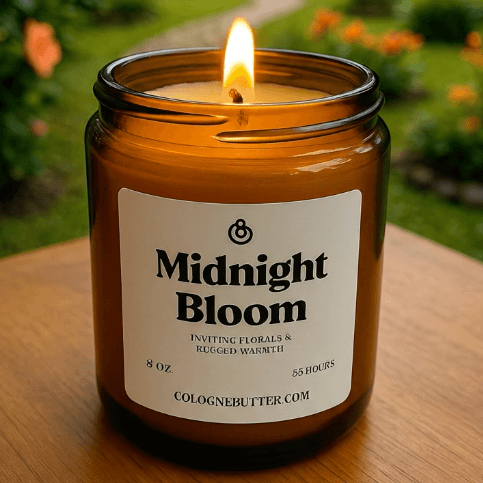Midnight Bloom - The Luxury Floral Scented Candle for Home Decor, Relaxation & Romantic Atmosphere | Cologne Butter by CB