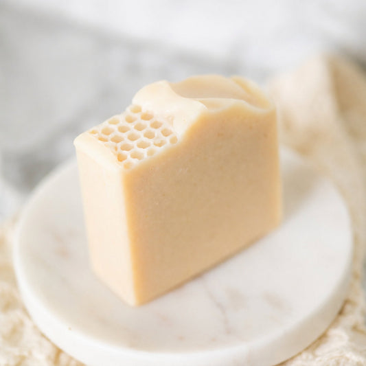 Milk + Honey Fragrance Free Handmade Tallow and Goat Milk Soap Bar by Pretty farm girl