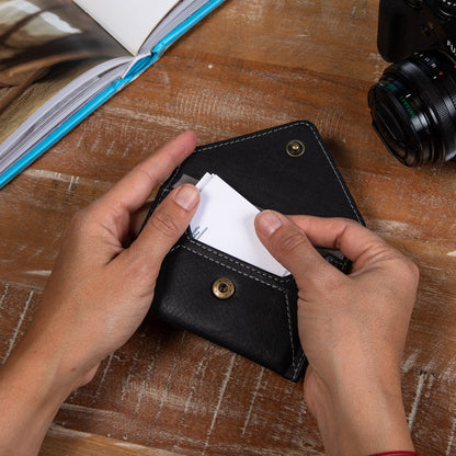 Mini Envelope Wallet with RFID Protection - Black by CASUPO