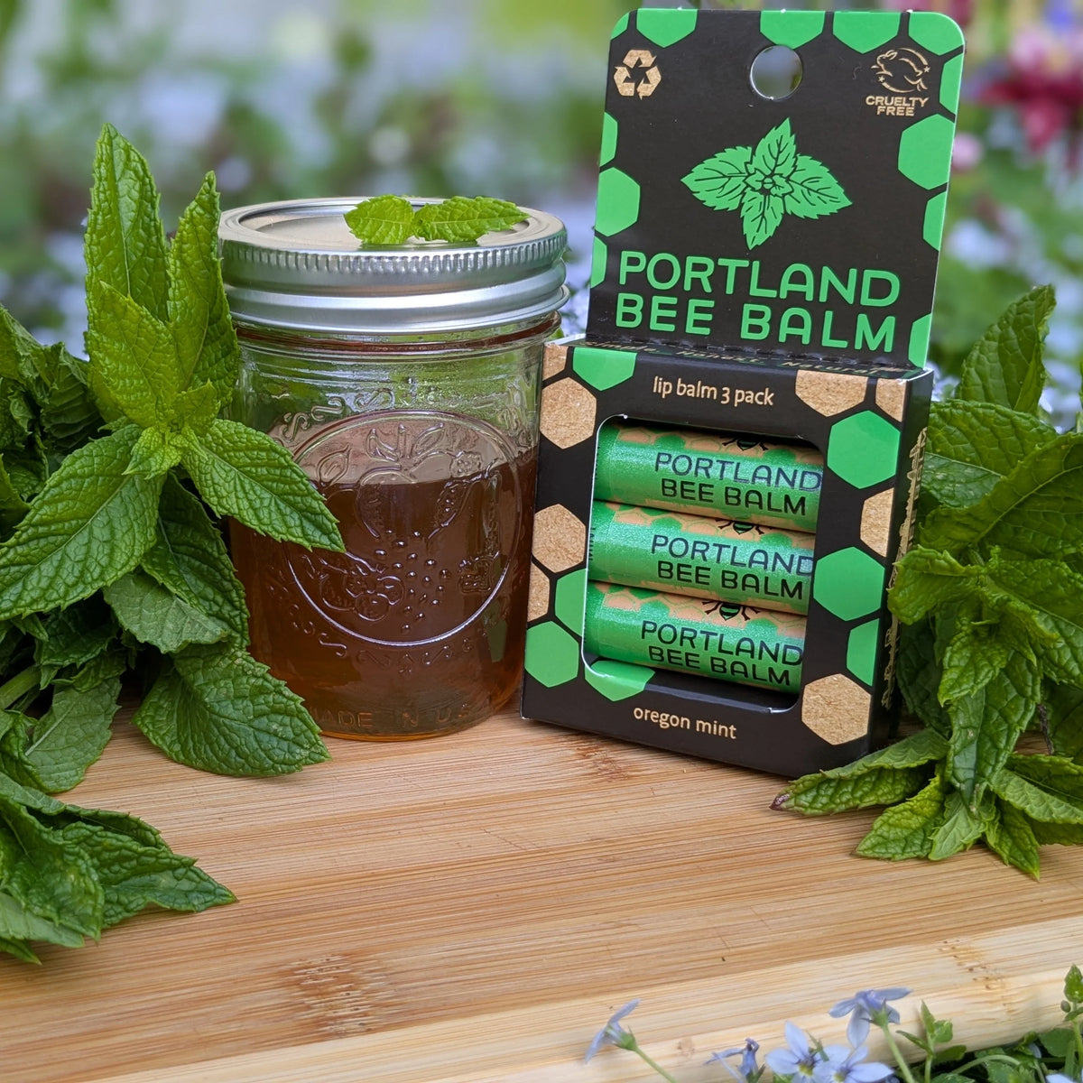 Oregon Mint Beeswax Lip Balm | Portland Bee Balm by Rust & Cinder