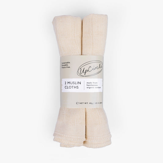 Organic Muslin Face Cloths by UpCircle