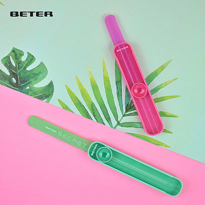 Beter Tempered Glass Nail File - Folding Nail Care Tool for Gentle Shaping & Smoothing by Beauty Care Bag