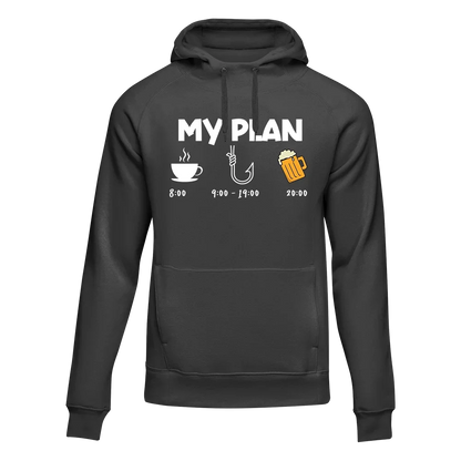 My Fishing Plan Unisex Hoodie by Outdoorzees