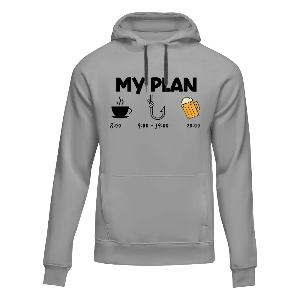 My Fishing Plan Unisex Hoodie by Outdoorzees