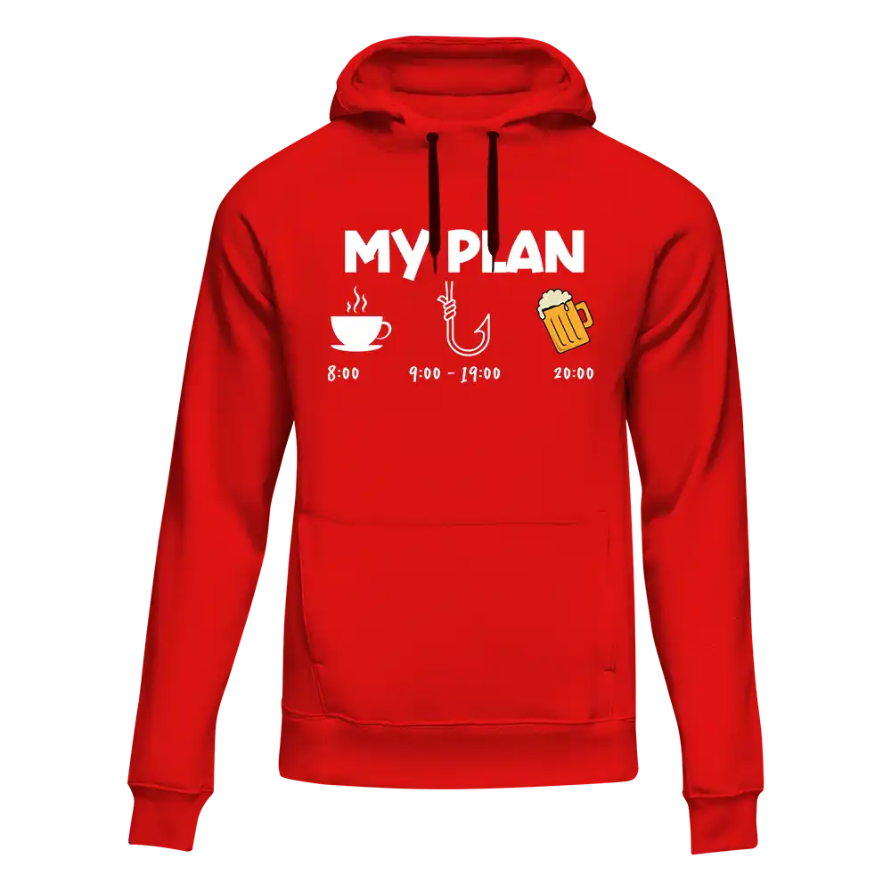 My Fishing Plan Unisex Hoodie by Outdoorzees