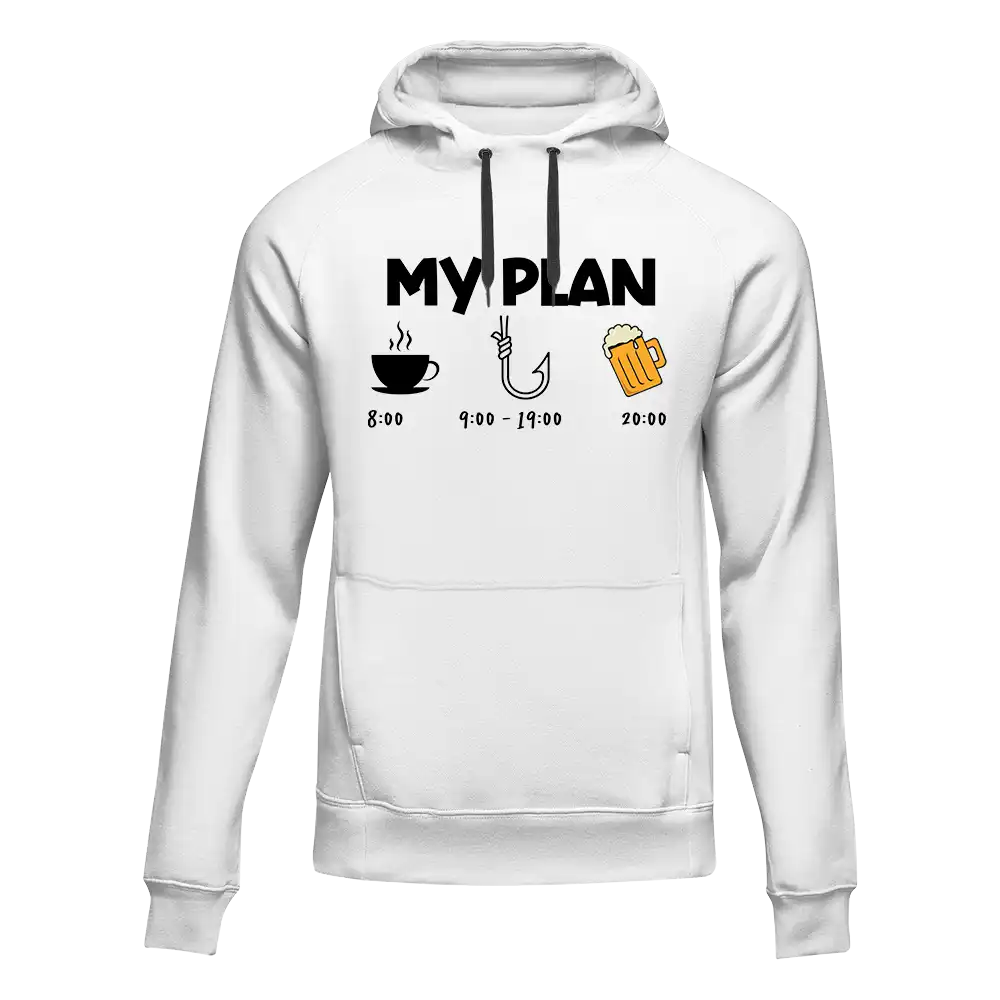My Fishing Plan Unisex Hoodie by Outdoorzees