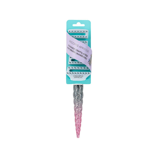Soda Unicorn narrow vent hair brush for detangling and styling