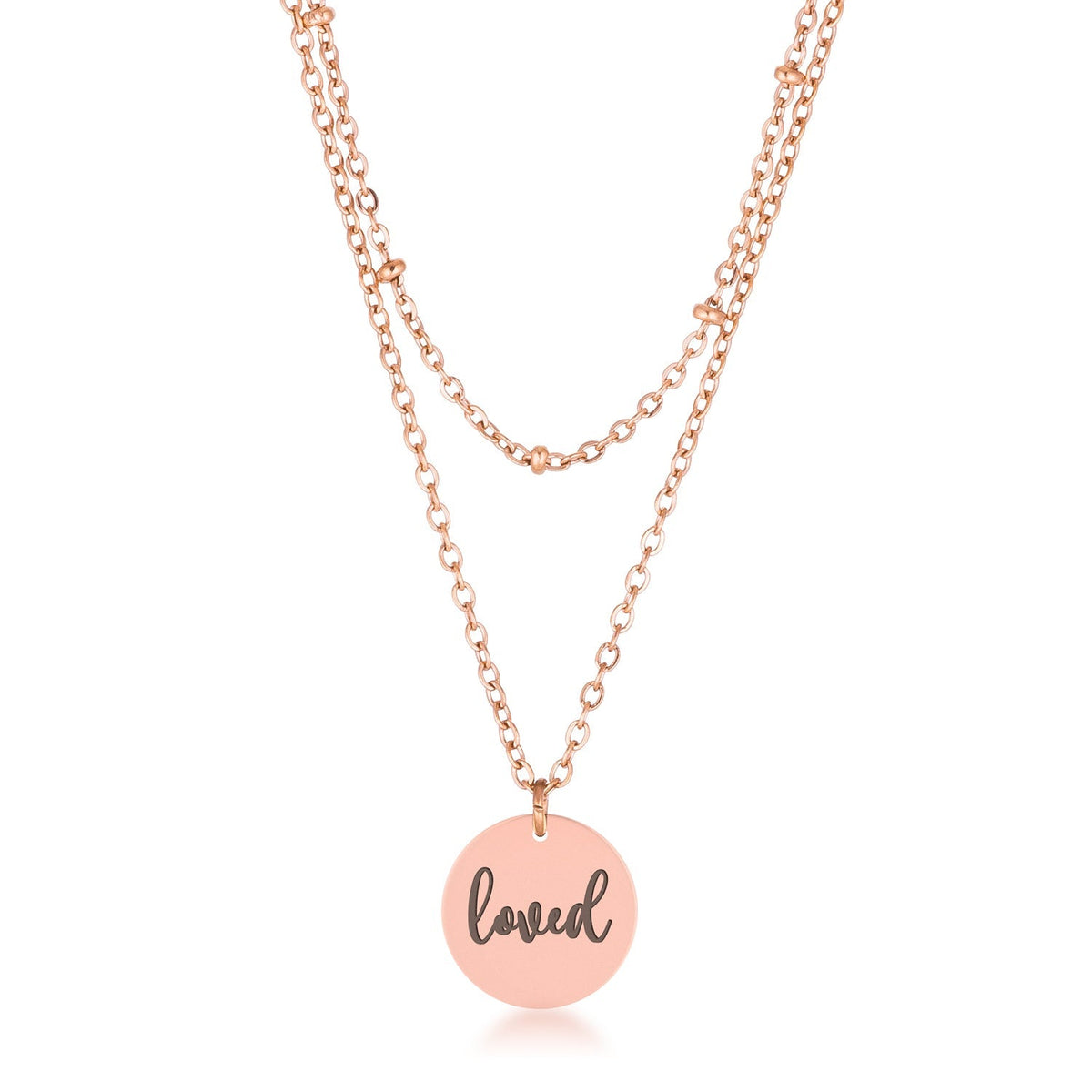 Delicate Rose gold Plated Necklace Loved by Avera Group