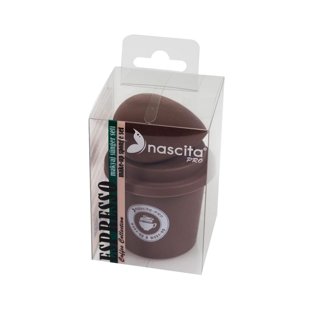 Nascita Espresso Makeup Sponge for Flawless Blending by Beauty Care Bag