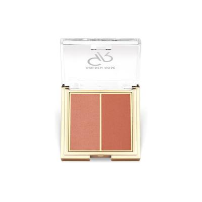 Golden Rose Iconic Blush Duo - 02 Peachy Coral Makeup Blush Duo for Everyday Use by Beauty Care Bag
