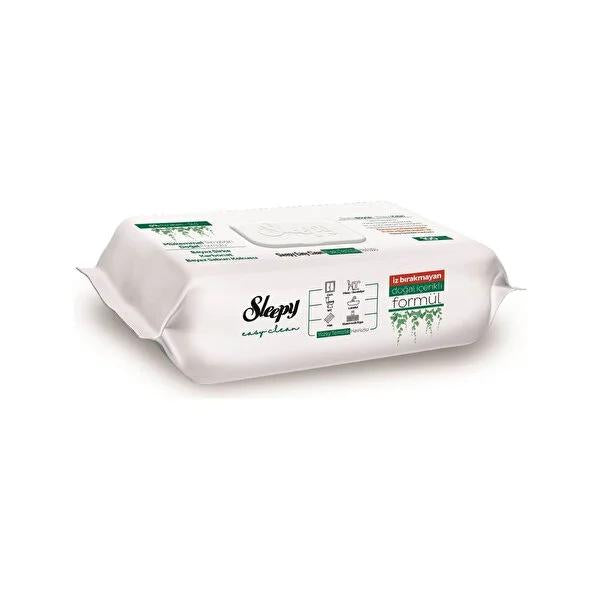 Sleepy Natural Surface Cleaning Wipes - White Vinegar & Baking Soda - Disposable, No Rinse, Hypoallergenic - Extra Large 100 Count by Beauty Care Bag