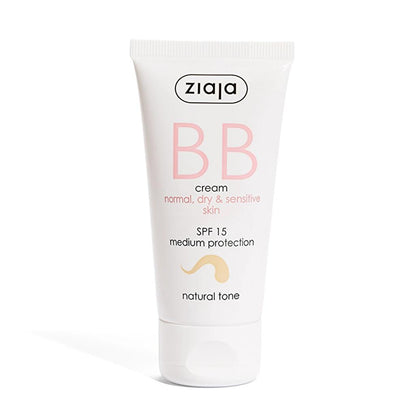 Ziaja Natural Tone BB Cream for Dry & Sensitive Skin 50ml by Beauty Care Bag