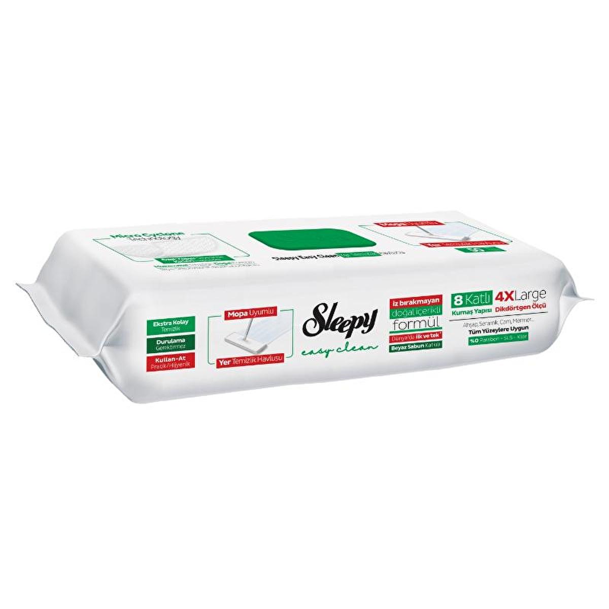 Sleepy: Streak-Free White Soap Floor Cleaning Mop Wipes - Natural, Disposable Mop Refills for Sparkling Clean Floors (50-Count) by Beauty Care Bag