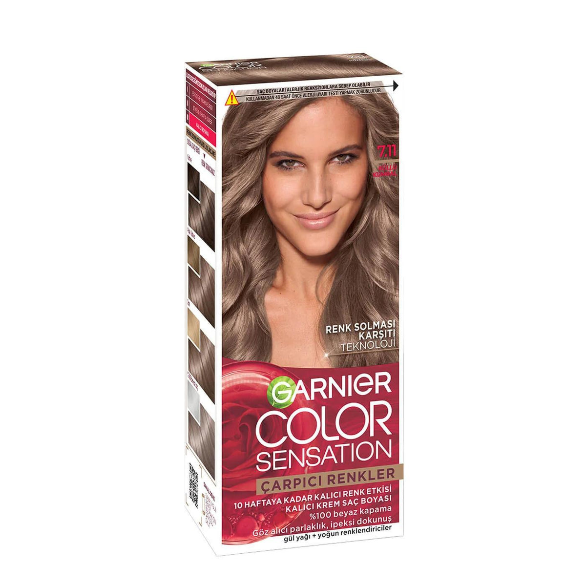 Garnier Color Sensation Hair Color 711 Ash Light Brown by Beauty Care Bag