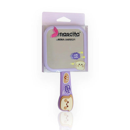 Nascita Purple Figured Hand Mirror 1 Count by Beauty Care Bag