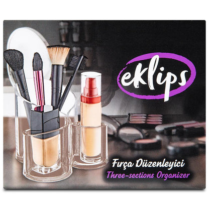 Eklips Makeup Brush Organizer and Vanity Storage Holder by Beauty Care Bag