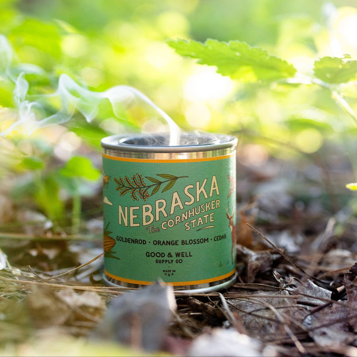 Nebraska State Candle by Good & Well Supply Co.