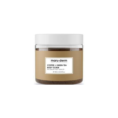Maruderm vegan coffee and green tea body scrub