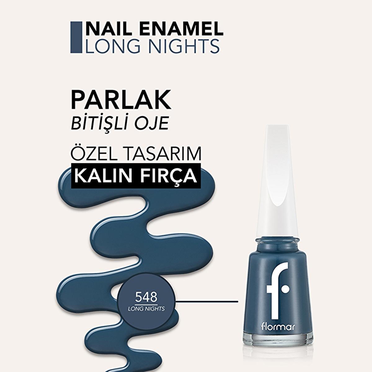Flormar Nail Enamel Highly Pigmented Nail Polish - Long Lasting & Nourishing Nail Polish by Beauty Care Bag