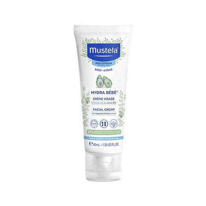 Mustela Hydra Bebe Baby Face Cream: Organic Avocado, Gentle Newborn Moisturizer for Sensitive Skin | Daily Hydration & Protection by Beauty Care Bag
