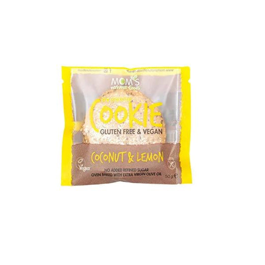 Mom's Gluten-Free Coconut & Lemon Cookie - Made with Quinoa Flour & Chia Seeds, 50g by Beauty Care Bag