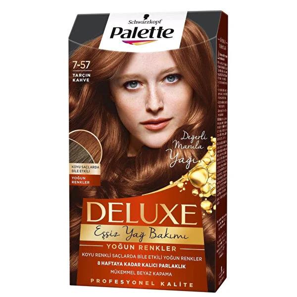 Palette Deluxe Hair Dye - Intense, Long-Lasting Color with Nourishing Properties | Tar�õn Kahve No: 7-57 by Beauty Care Bag