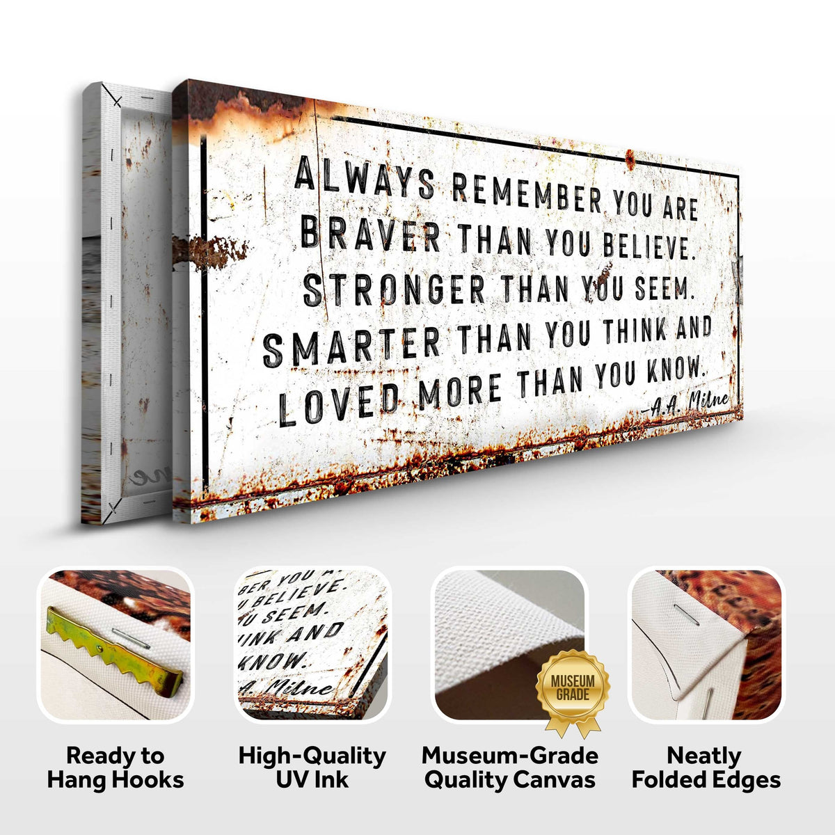 You Are Loved More Than You Know Rustic Sign by Tailored Canvases