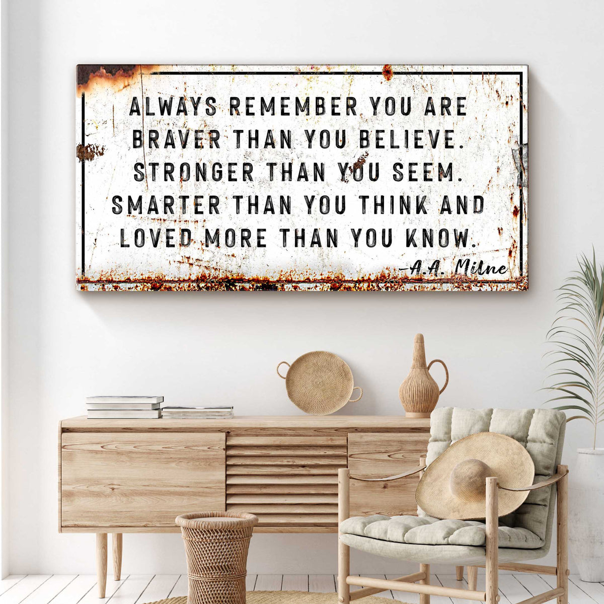 You Are Loved More Than You Know Rustic Sign by Tailored Canvases