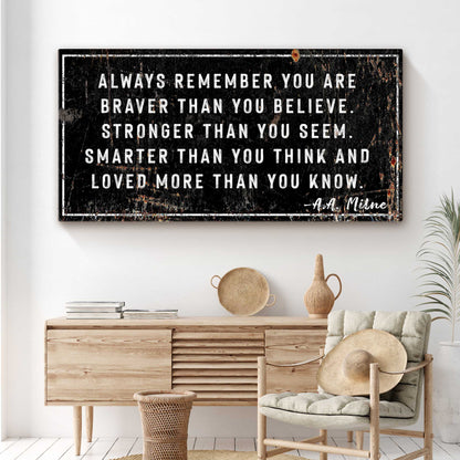 You Are Loved More Than You Know Rustic Sign by Tailored Canvases
