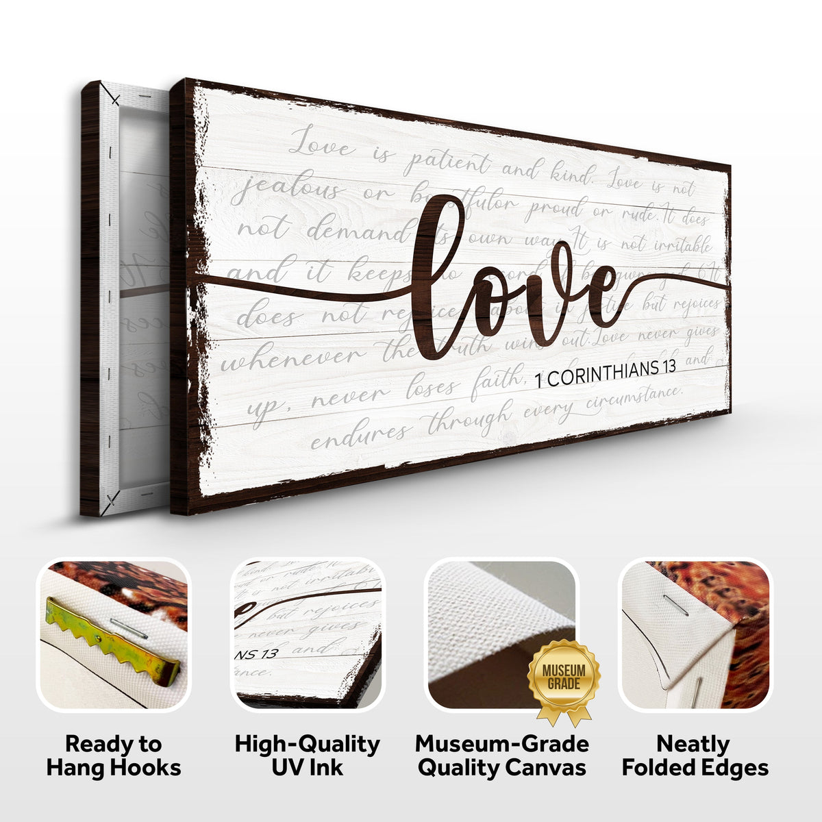 Tailored Canvases 1 Corinthians 13 Love sign, main image