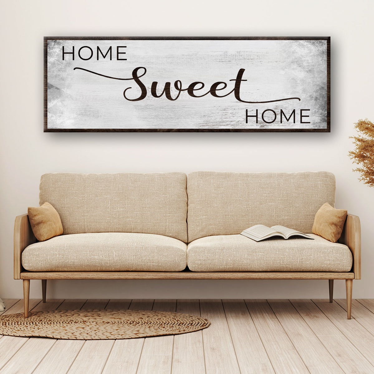 Home Sweet Home Grunge Sign by Tailored Canvases