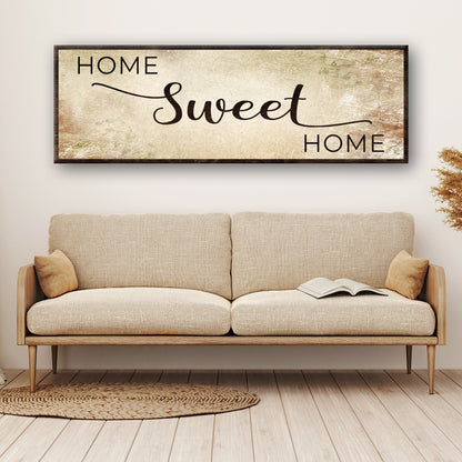 Home Sweet Home Grunge Sign by Tailored Canvases
