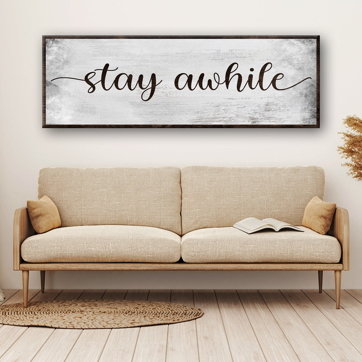 Stay Awhile Sign III by Tailored Canvases