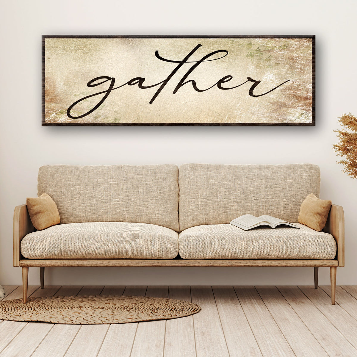 Gather Grunge Sign by Tailored Canvases