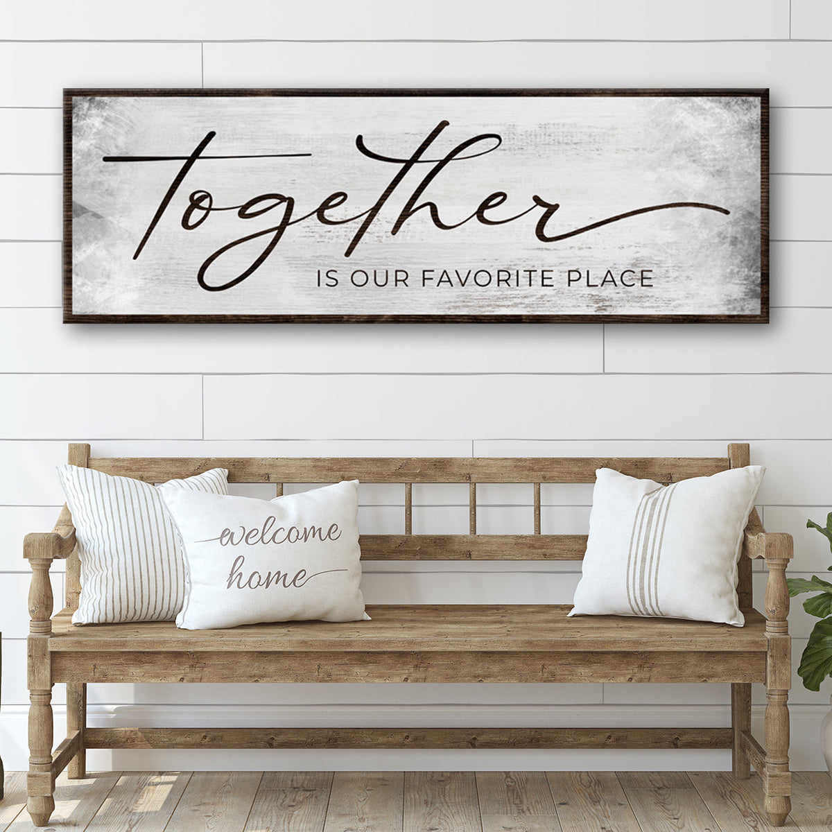 Together Is Our Favorite Place Sign by Tailored Canvases